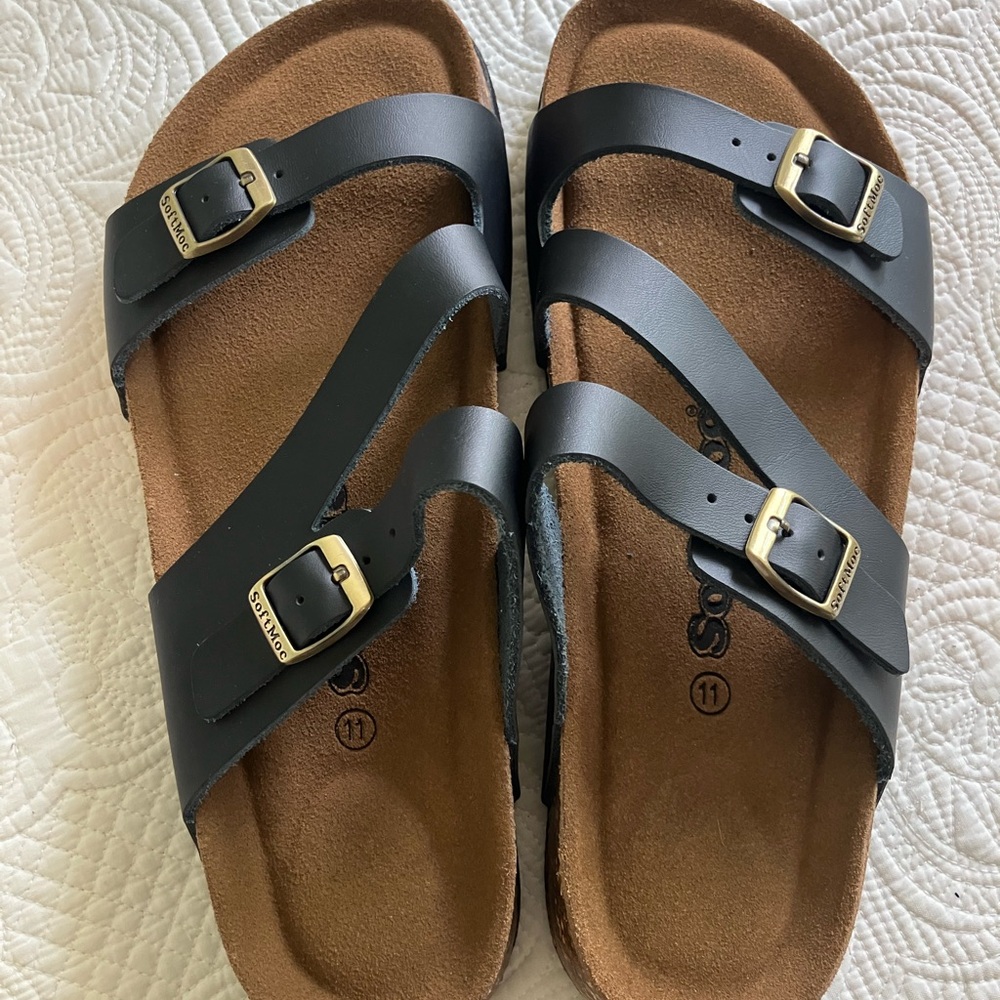 SoftMoc Avalon5 Black Size 11 Women's Sandals